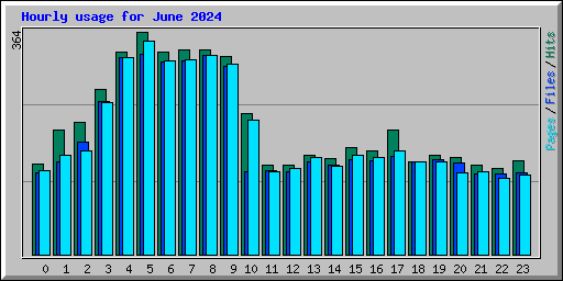 Hourly usage for June 2024
