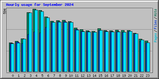 Hourly usage for September 2024